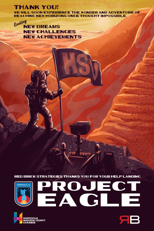 Project Eagle commemorative poster: a thank-you to the Chamber team